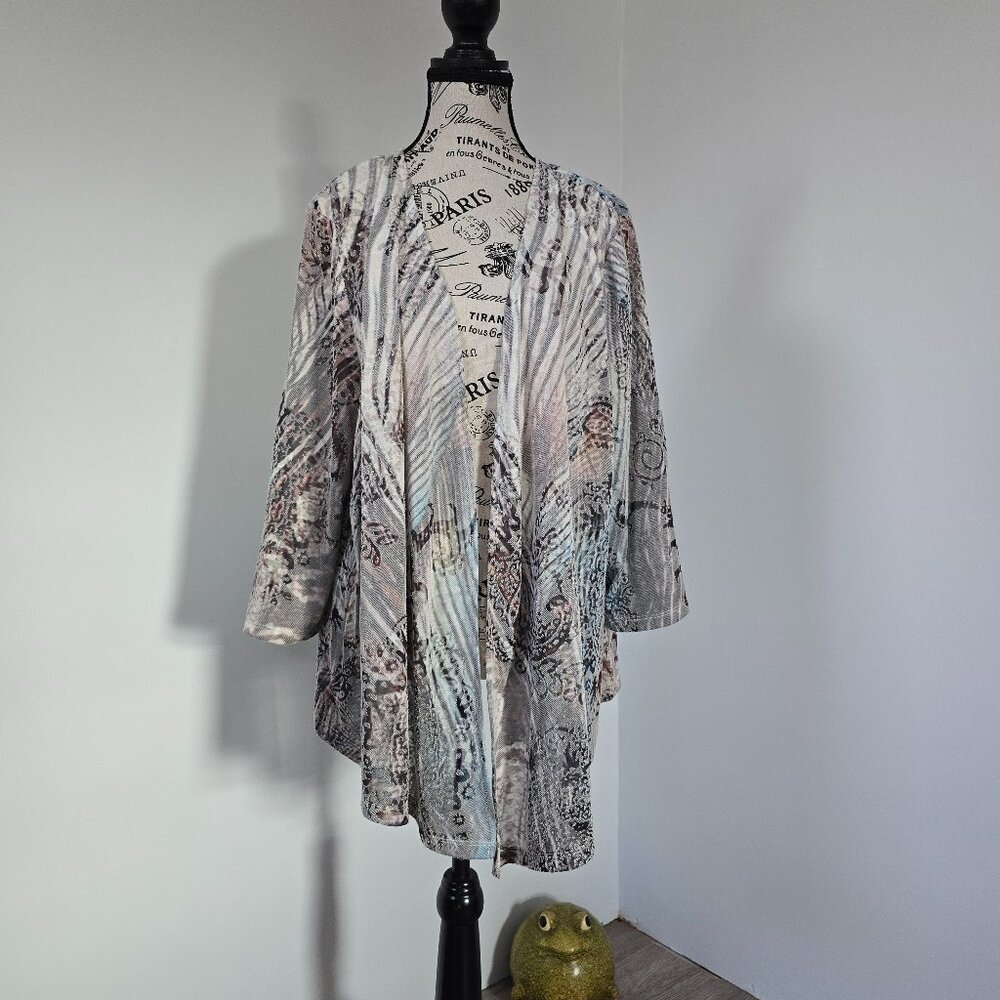 SOLD Chico's Multicolor Open Front Cardigan